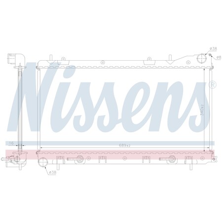 Nissen Radiator, 67707A 67707A